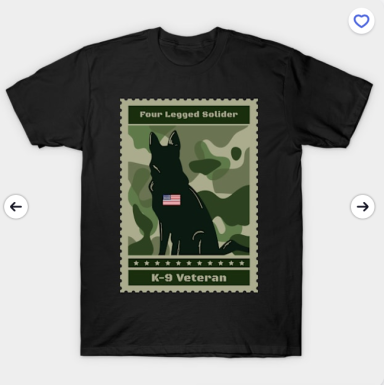 K-9 Veteran t-shirt